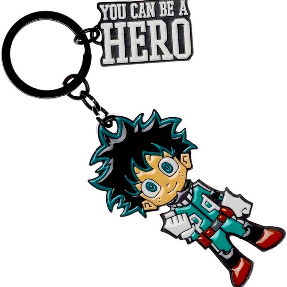 NWT My Hero Academia Izuku Midoriya Enamel Keychain - Picture 2 of 4